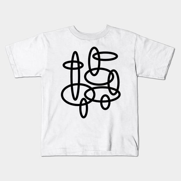 elliptical design -01- Kids T-Shirt by issabild